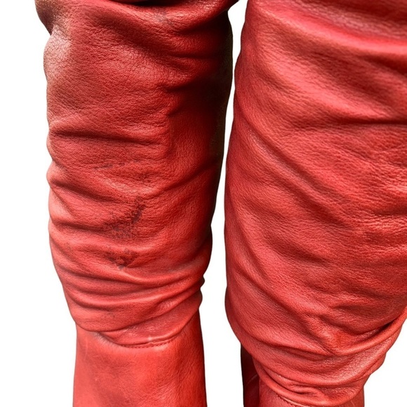 Women’s Western Cowgirl Boots Matisse Made in Brazil Red Slouch Leather Size 6.5 - Picture 3 of 12